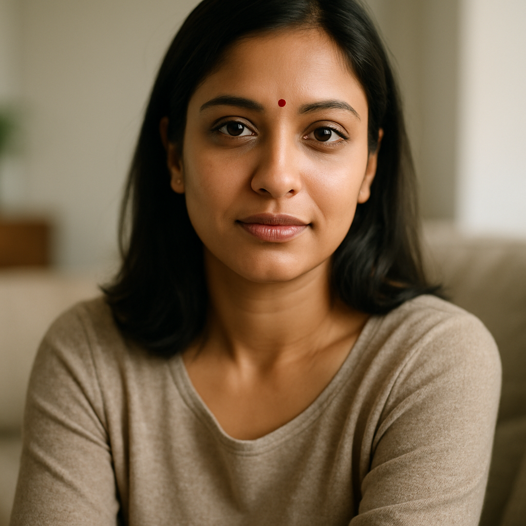 20251211 2119 indian woman portrait simple compose 01kc71kmk4f56beh9bkkdj87gc